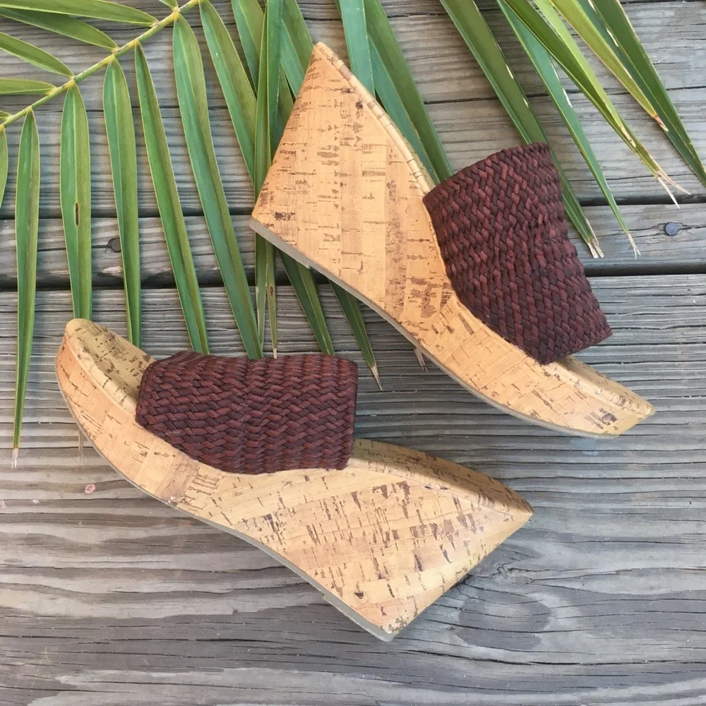 Montego Bay Club Summer Woven Wedge Cork